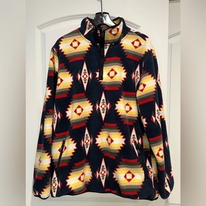Like New Pacsun Quarter Zip Mojave Pattern Sweatshirt Size L